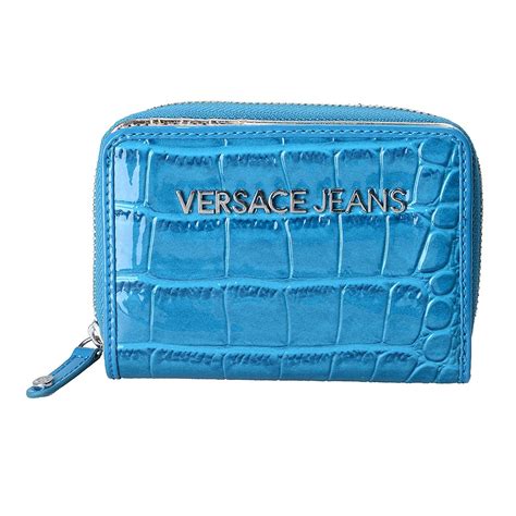 versace textured leather zip-around wallet|Versace bifold wallet.